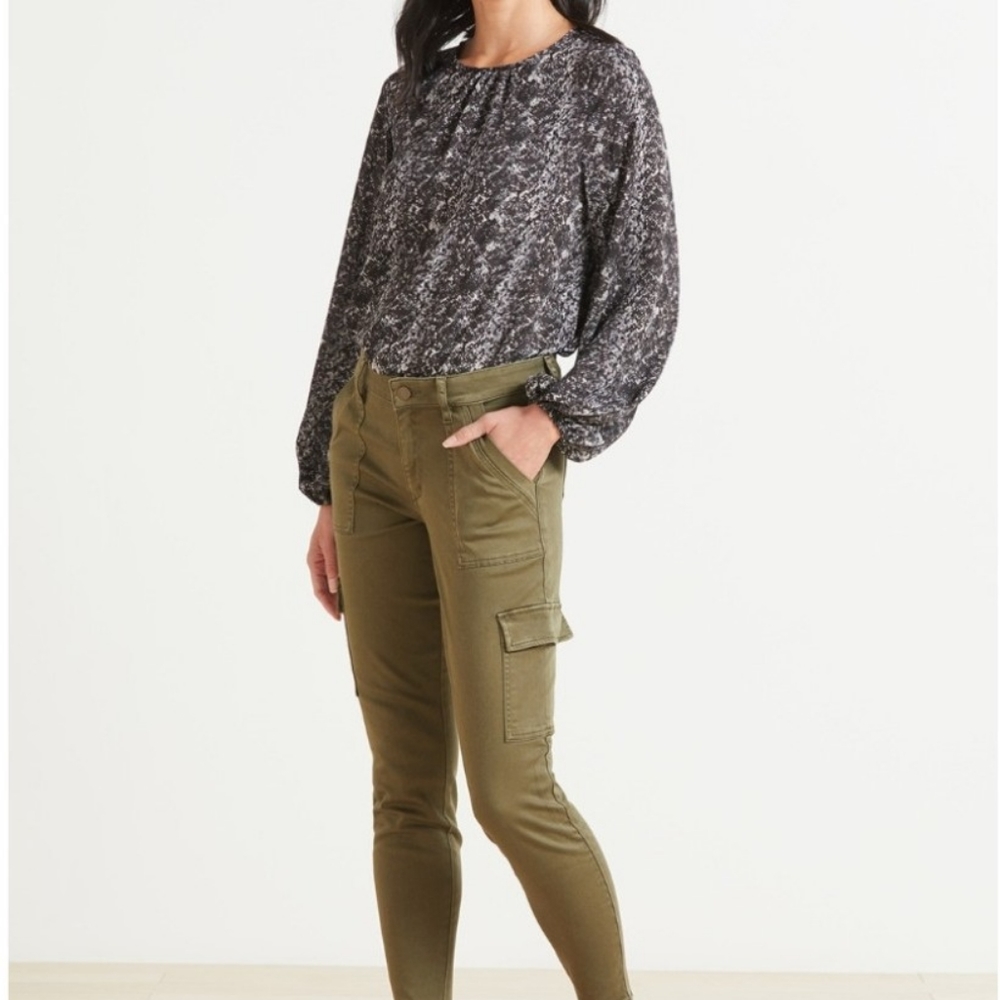 ALLISON JOY Harper Volume Sleeve Blouse